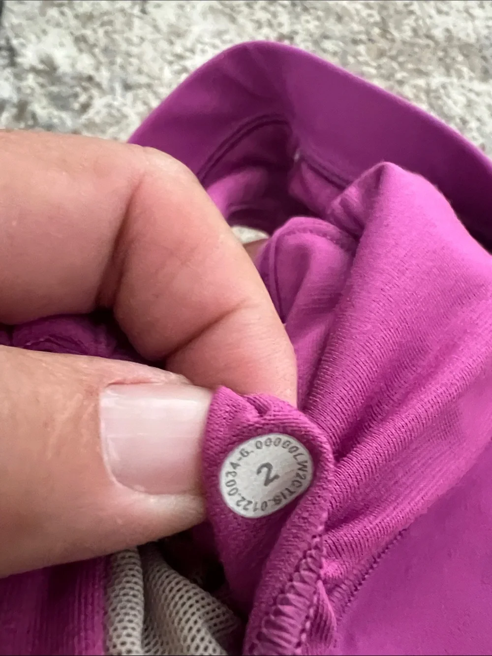 Women’s Magenta Lululemon bra top. Size2 - Picture 4 of 4